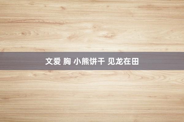文爱 胸 小熊饼干 见龙在田