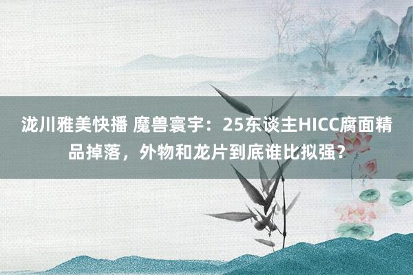 泷川雅美快播 魔兽寰宇：25东谈主HICC腐面精品掉落，外物和龙片到底谁比拟强？